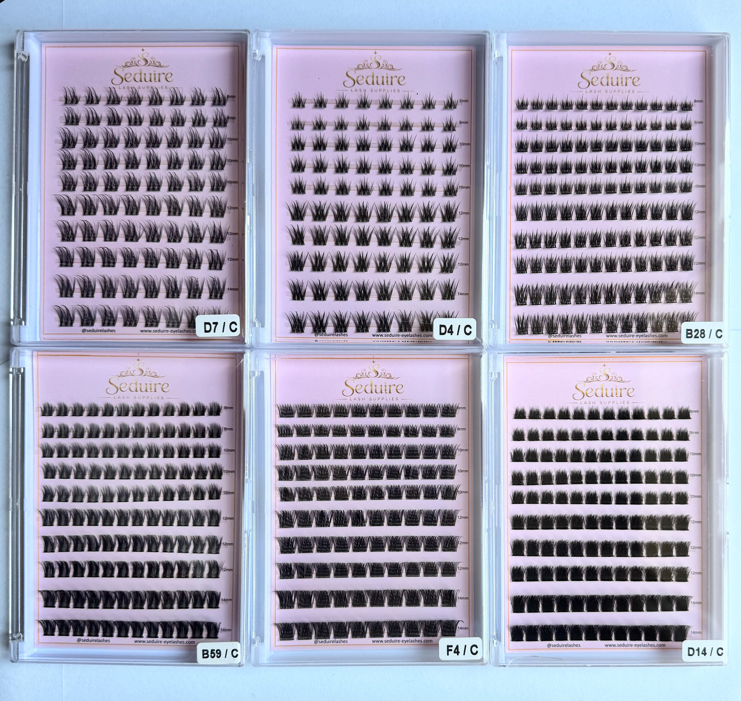 Pre Glued Cluster Lashes DIY Press On Eyelashes Self Adhesive