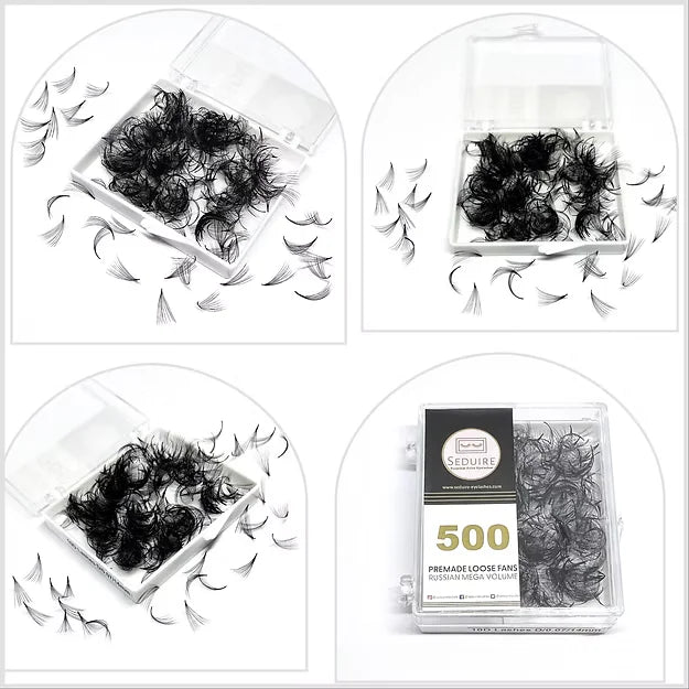 Loose Volume Fans Russian Lashes 8D