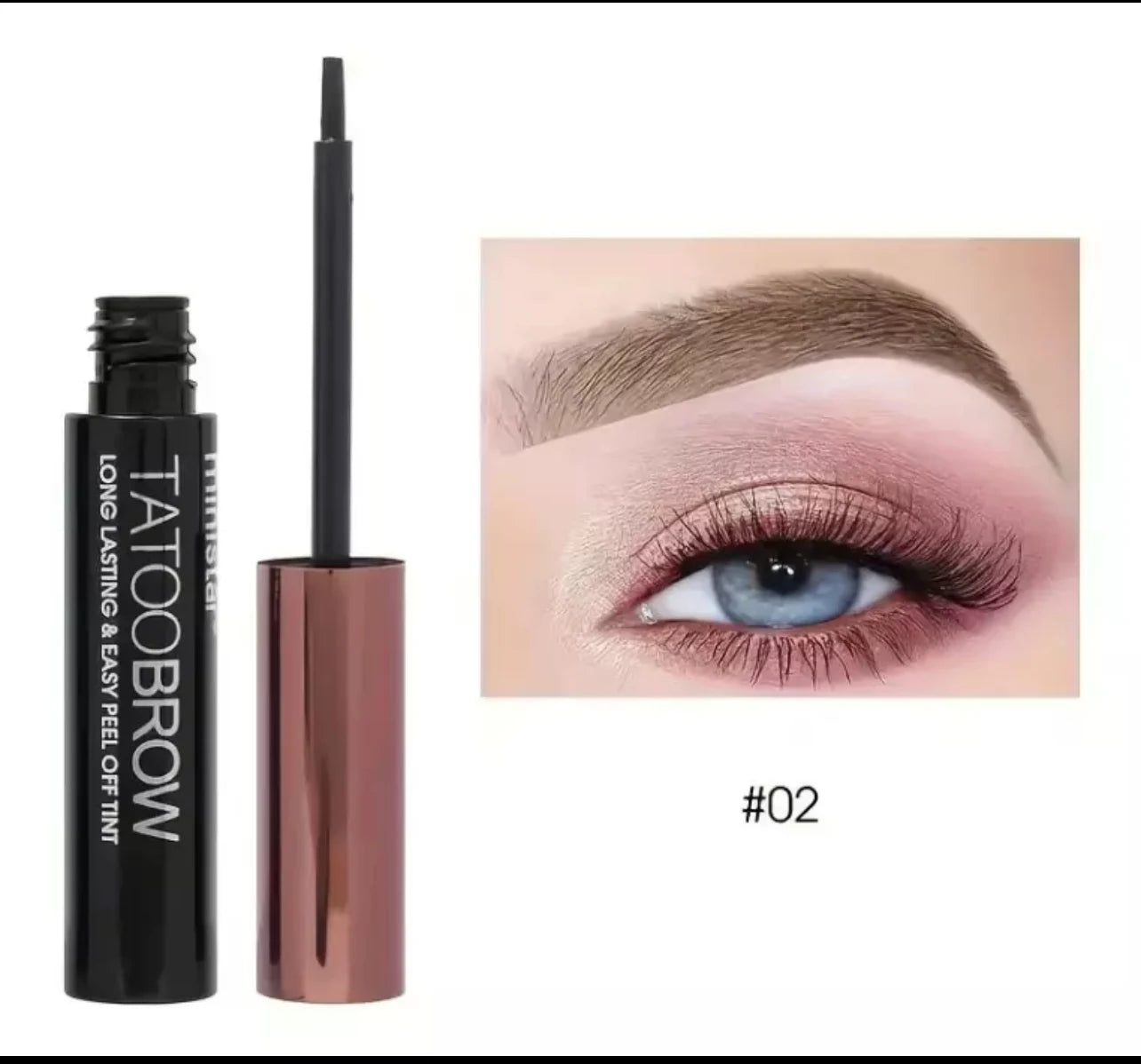 Ministar Tattoo Brow Easy Peel off Tint Gel Eyebrow Tint Peel Tattoo *3 SHADES*