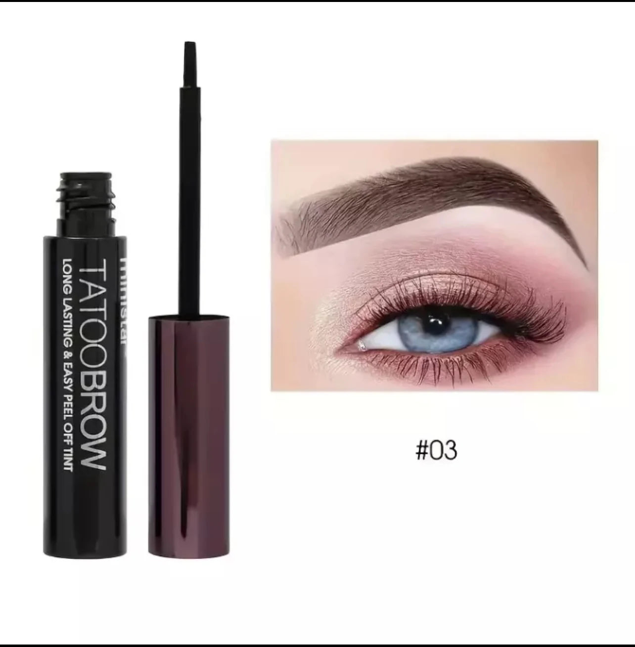 Ministar Tattoo Brow Easy Peel off Tint Gel Eyebrow Tint Peel Tattoo *3 SHADES*