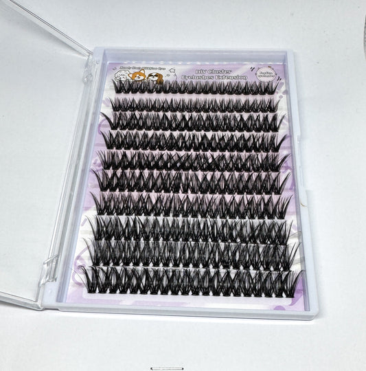 200pcs Self Adhesive Cluster Lashes DIY Press On Eyelashes