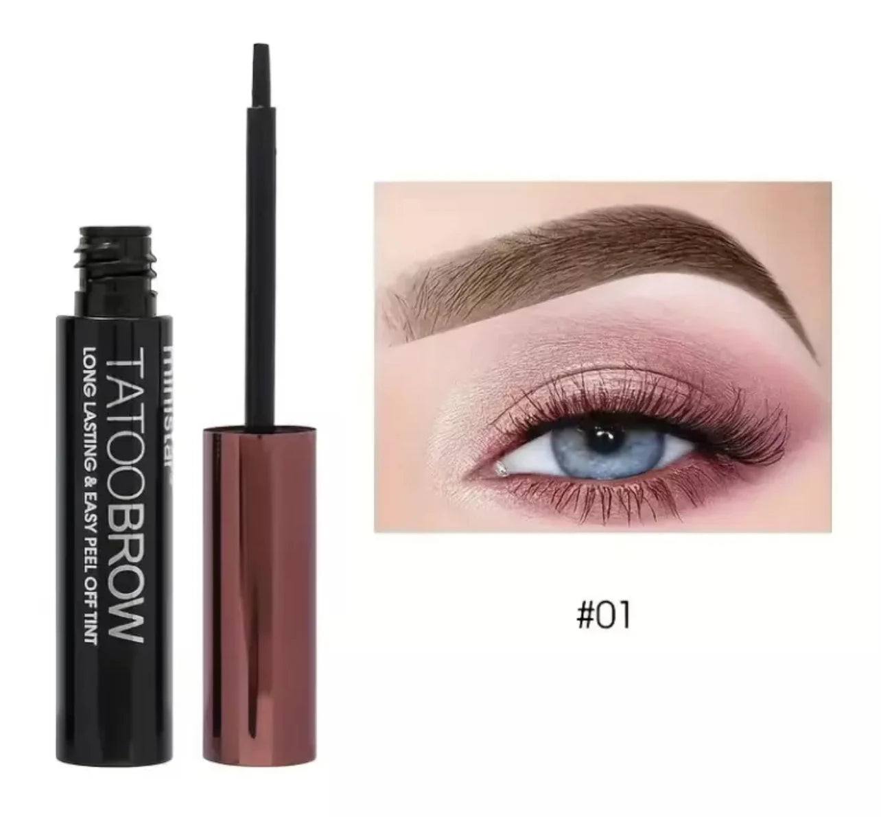 Ministar Tattoo Brow Easy Peel off Tint Gel Eyebrow Tint Peel Tattoo *3 SHADES*