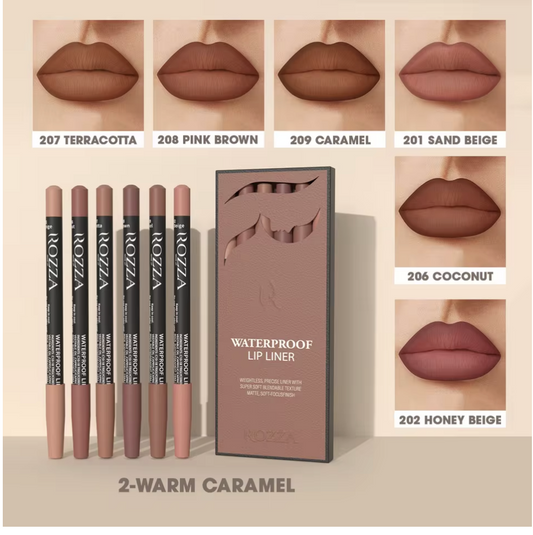 6pcs Set Matte Lip Liner