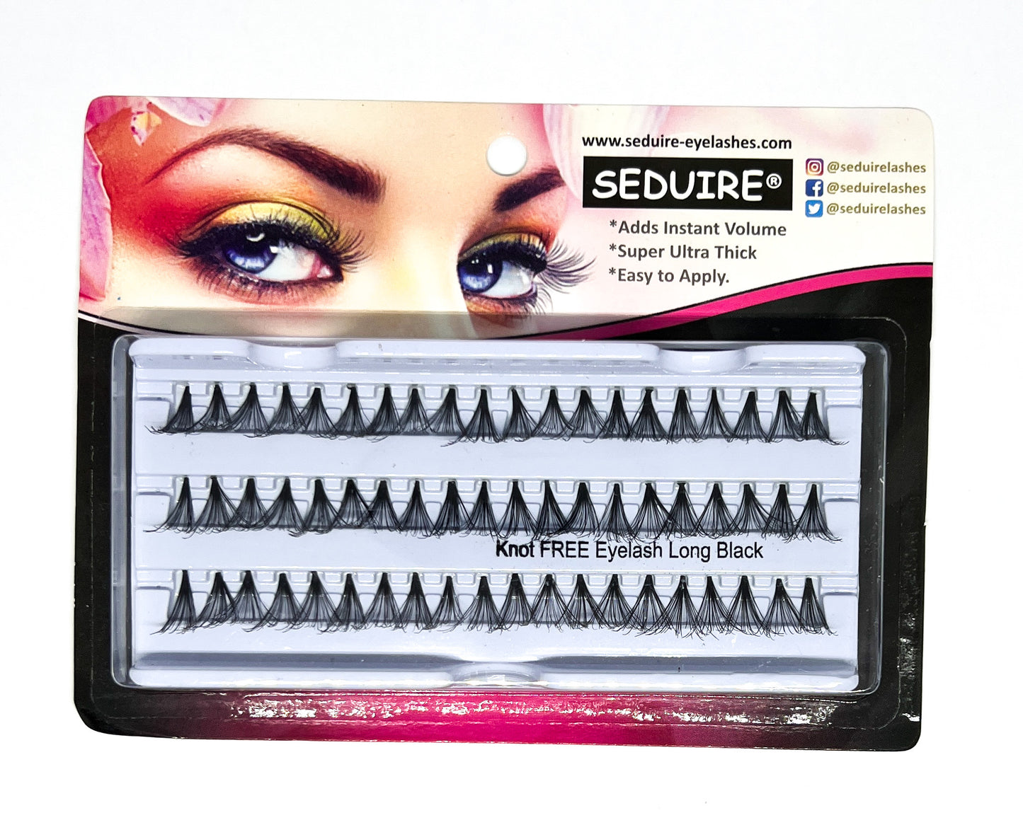 Knot Free Cluster Lashes Super Thick Volume Lashes