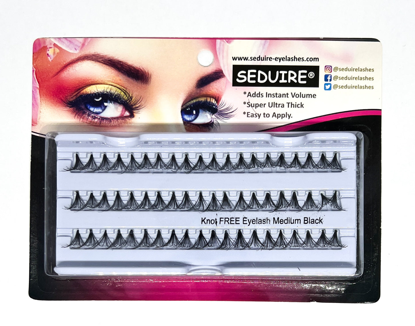 Knot Free Cluster Lashes Super Thick Volume Lashes