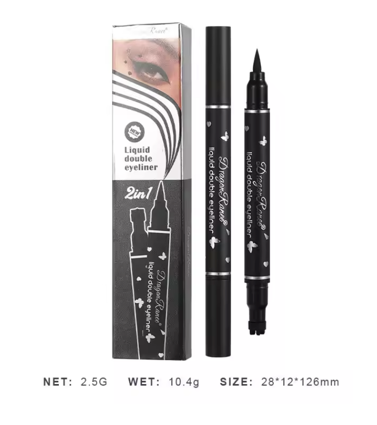 Liquid Eyeliner Double Head Star Seal Waterproof Non Smudge