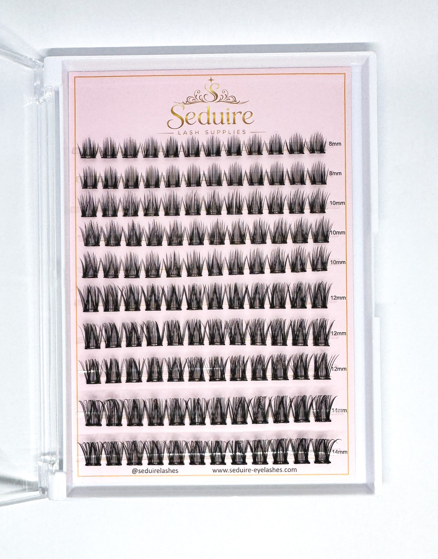 Pre Glued Cluster Lashes DIY Press On Eyelashes Self Adhesive