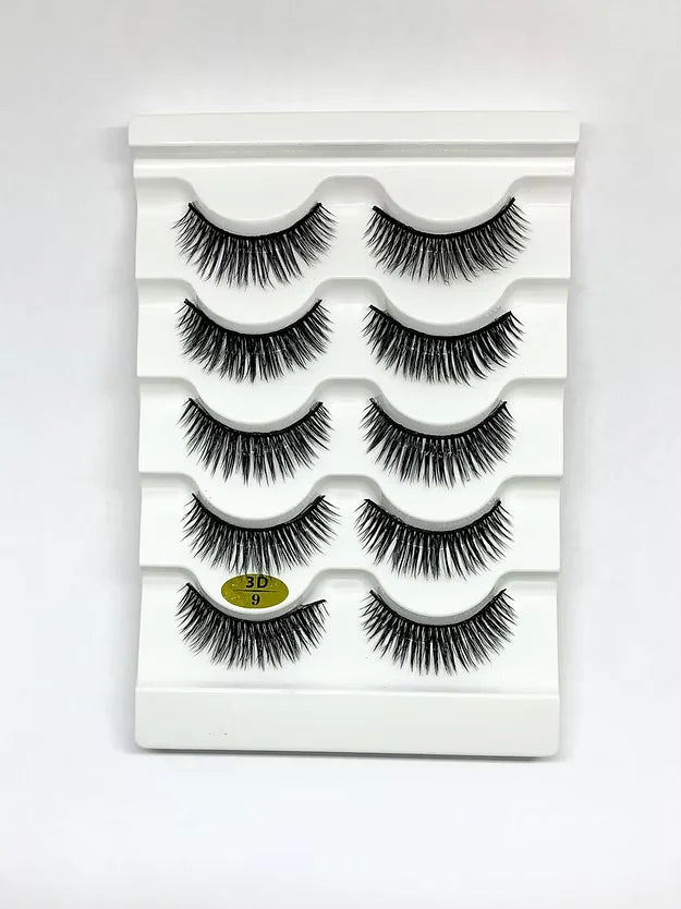 5 Pairs 3D Strip Lashes