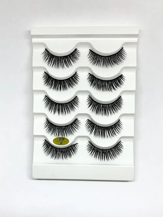 5 Pairs 3D Strip Lashes