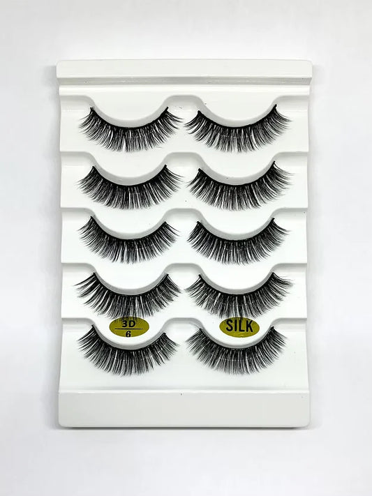 5 Pairs 3D Strip Lashes