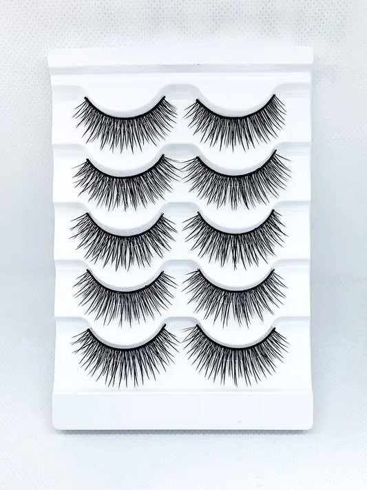 5 Pairs 3D Faux Mink Strip Lashes