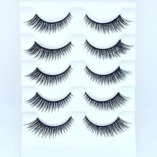 5 Pairs 3D Strip Lashes