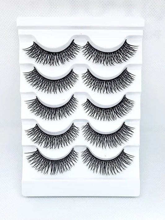 5 Pairs 3D Faux Mink Strip Lashes