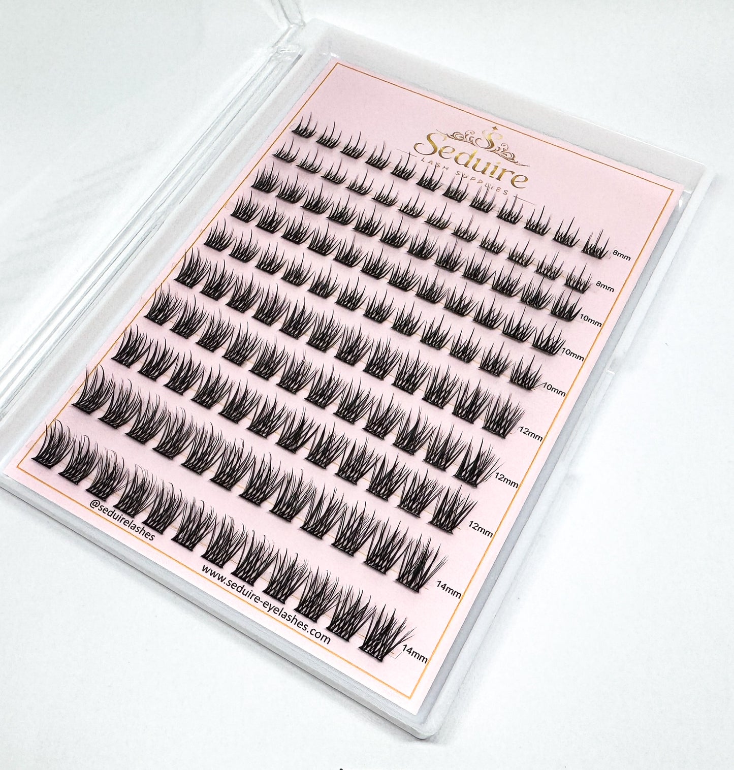 Pre Glued Cluster Lashes DIY Press On Eyelashes Self Adhesive