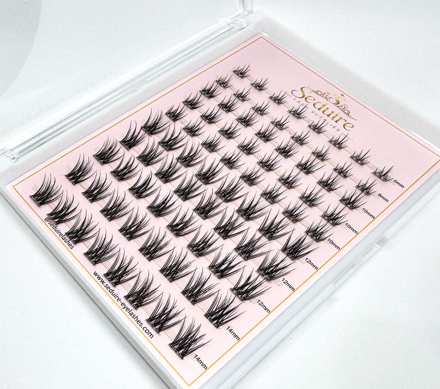 Pre Glued Cluster Lashes DIY Press On Eyelashes Self Adhesive