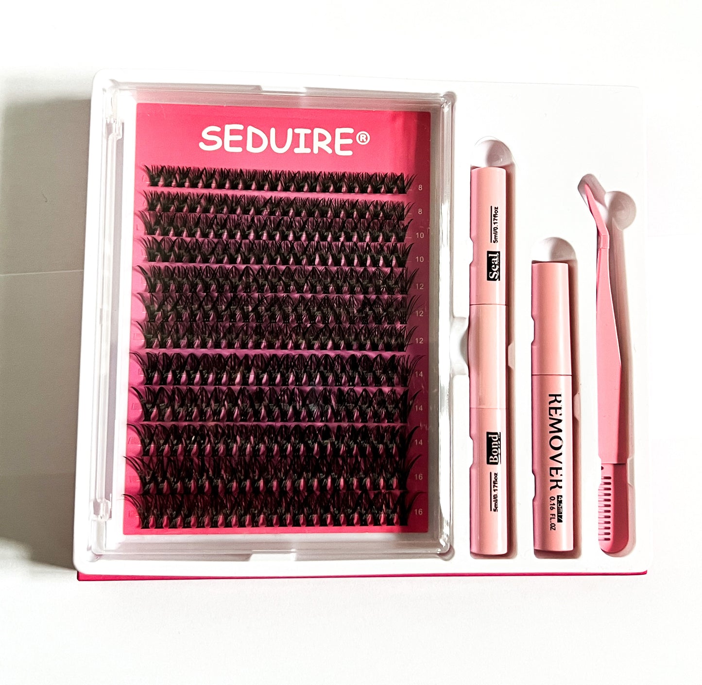 DIY Cluster Eyelash Extensions Kit Individual Lashes Russian Volume Fans 240pcs