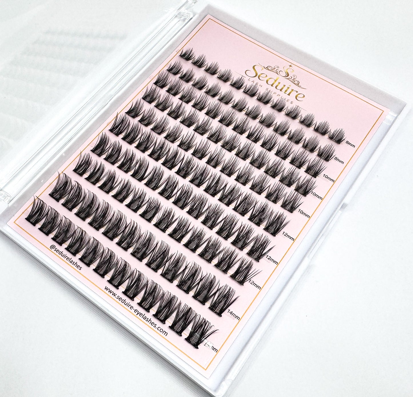 Pre Glued Cluster Lashes DIY Press On Eyelashes Self Adhesive