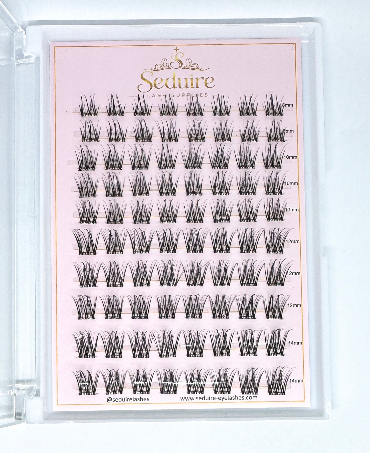 Pre Glued Cluster Lashes DIY Press On Eyelashes Self Adhesive