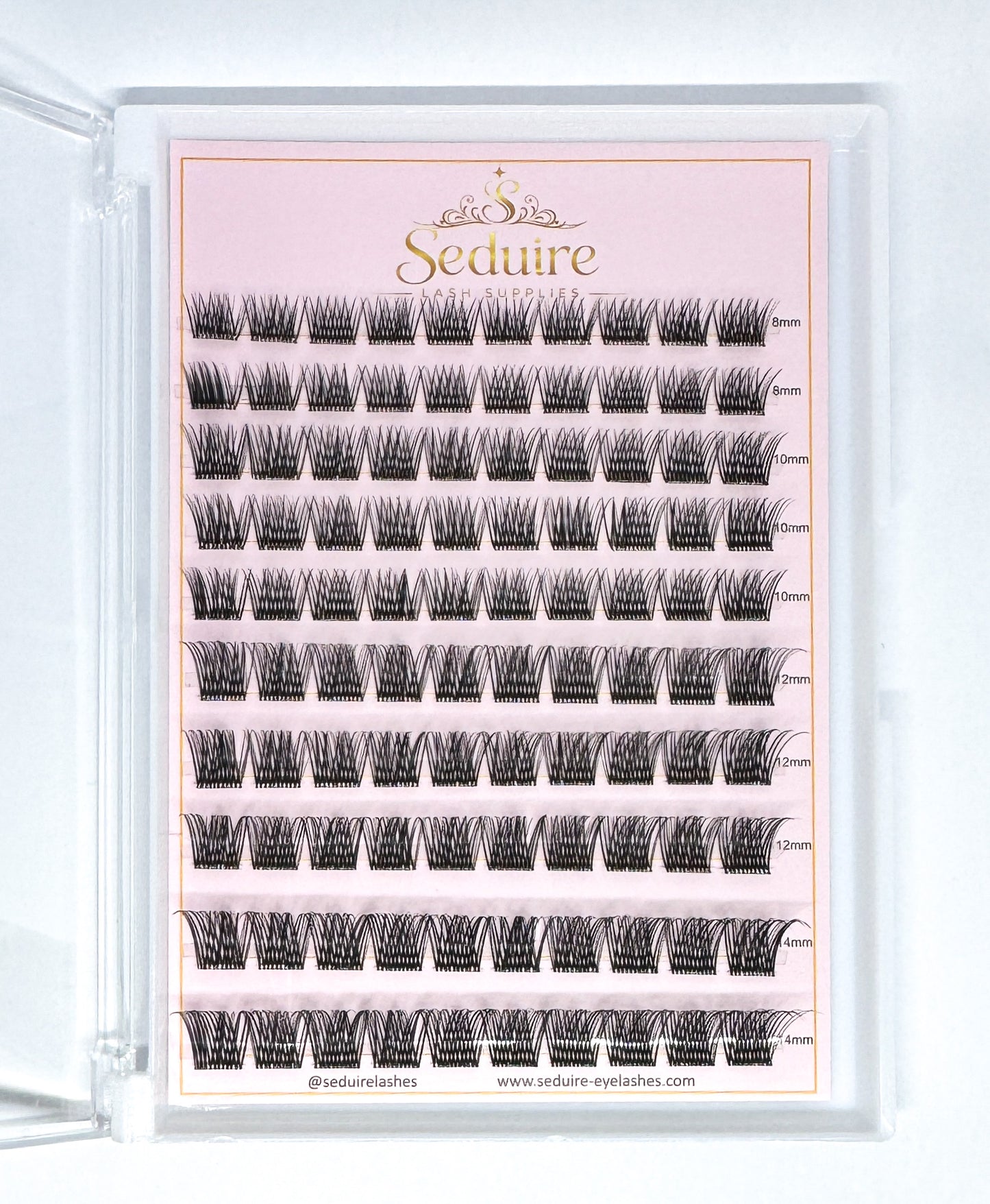 Pre Glued Cluster Lashes DIY Press On Eyelashes Self Adhesive
