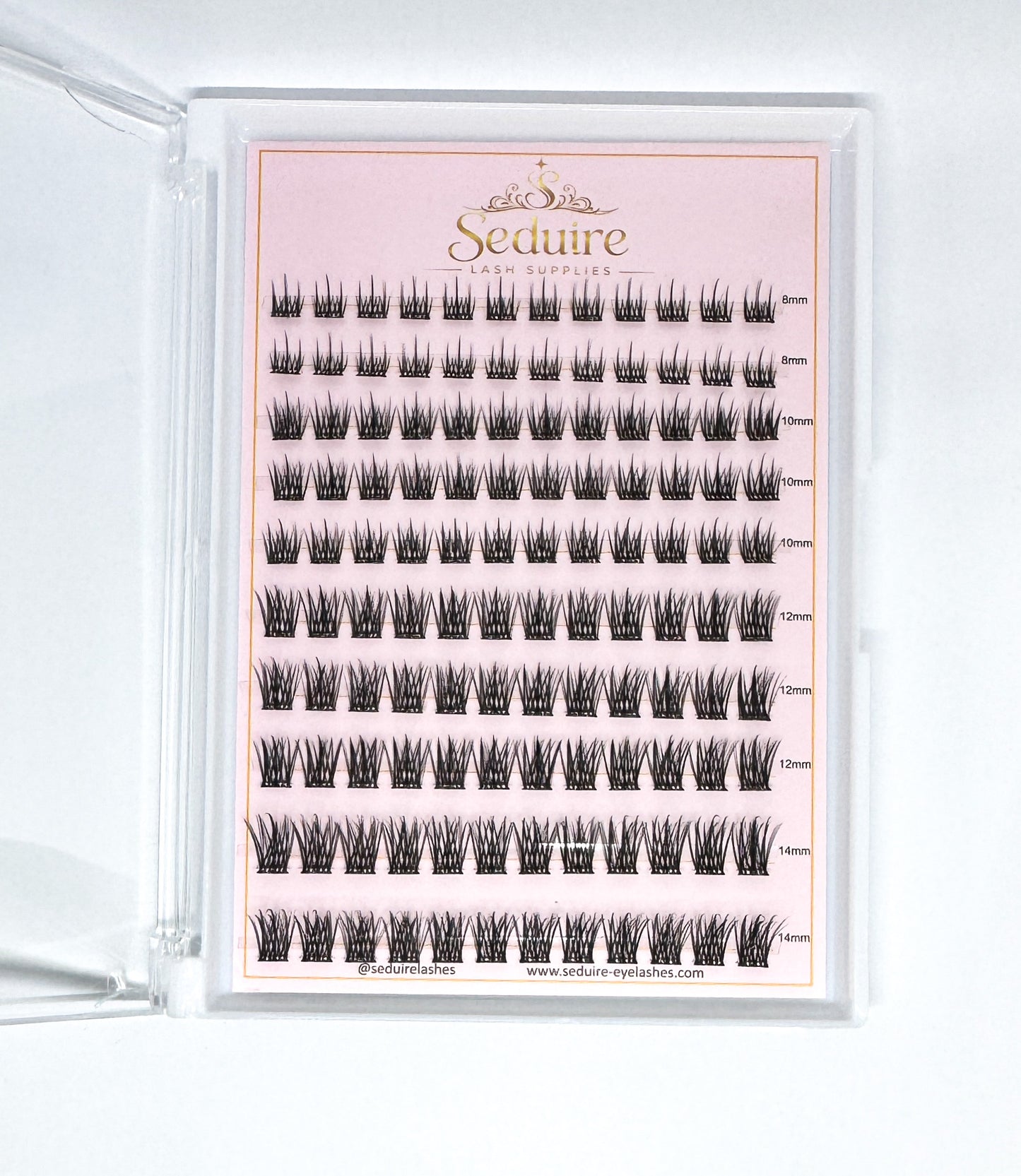 Pre Glued Cluster Lashes DIY Press On Eyelashes Self Adhesive
