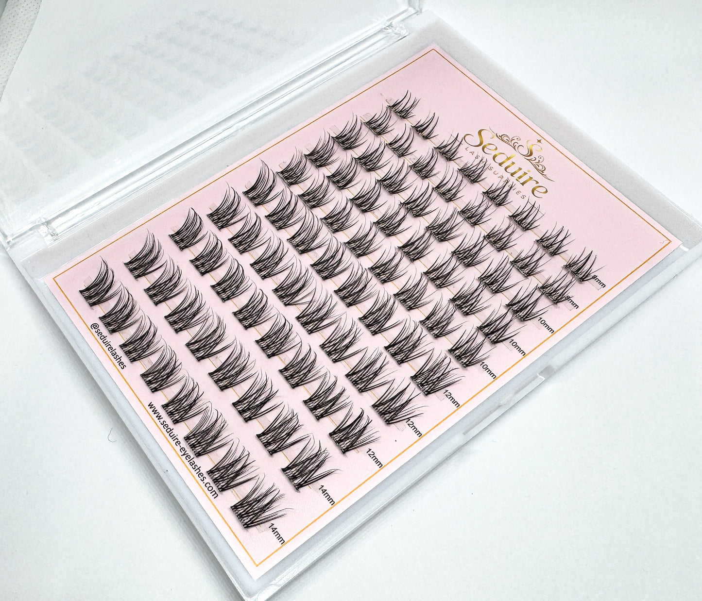 Pre Glued Cluster Lashes DIY Press On Eyelashes Self Adhesive