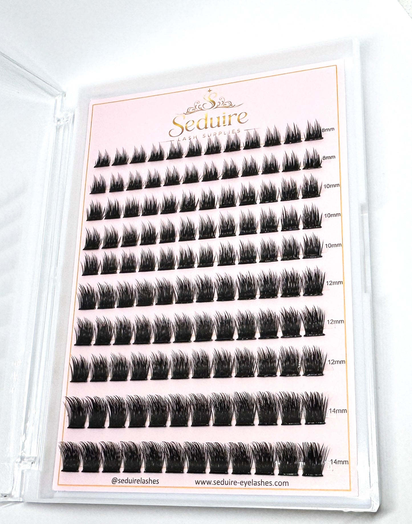 Pre Glued Cluster Lashes DIY Press On Eyelashes Self Adhesive