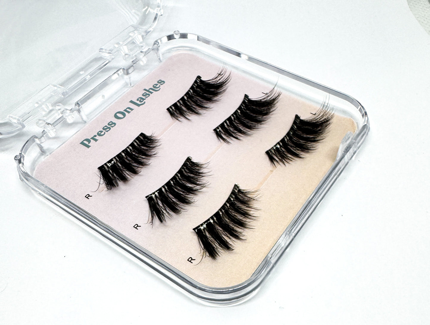 Pre-Glued Half Lashes Press-On Self Adhesive Eyelashes 3D DIY Extensions