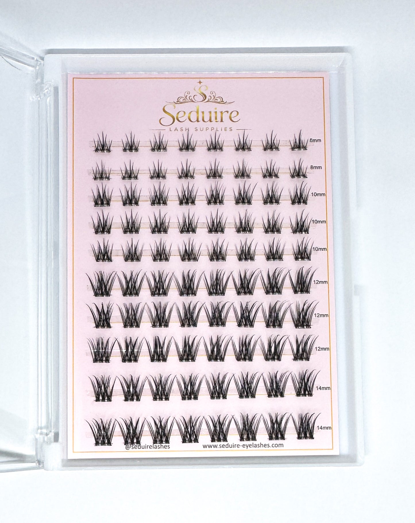 Pre Glued Cluster Lashes DIY Press On Eyelashes Self Adhesive