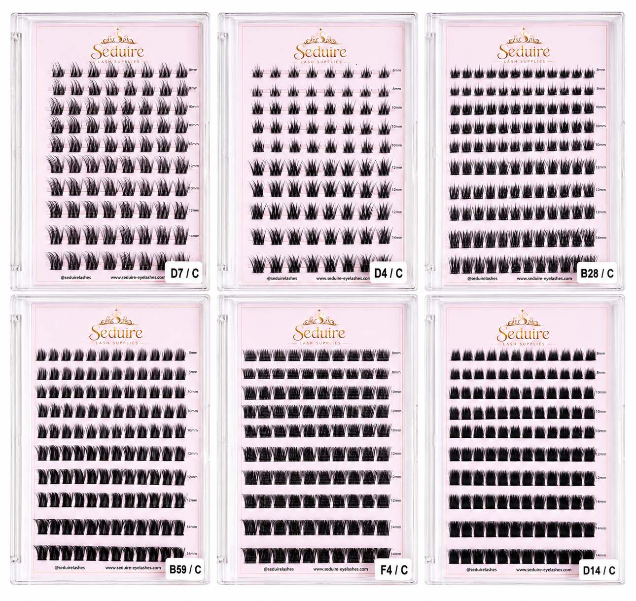 Pre Glued Cluster Lashes DIY Press On Eyelashes Self Adhesive