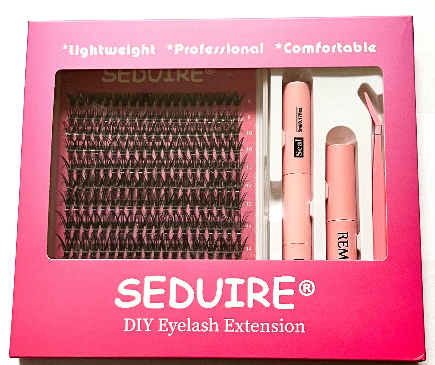 DIY Cluster Eyelash Extensions Kit Individual Lashes Russian Volume Fans 240pcs