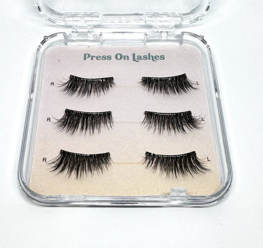Press On Half Lashes Premium Fluffy 3D Self Adhesive Lashes