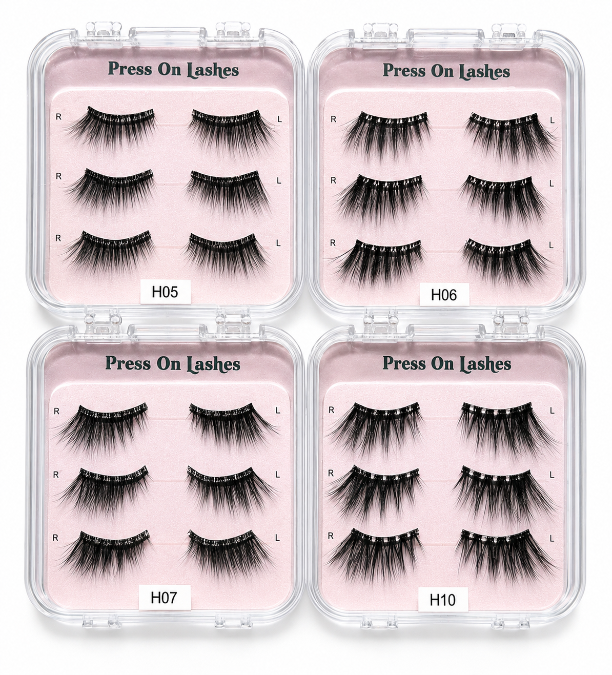 Pre-Glued Half Lashes Press-On Self Adhesive Eyelashes 3D DIY Extensions