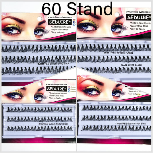 Knot Free Cluster Lashes Super Thick Volume Lashes