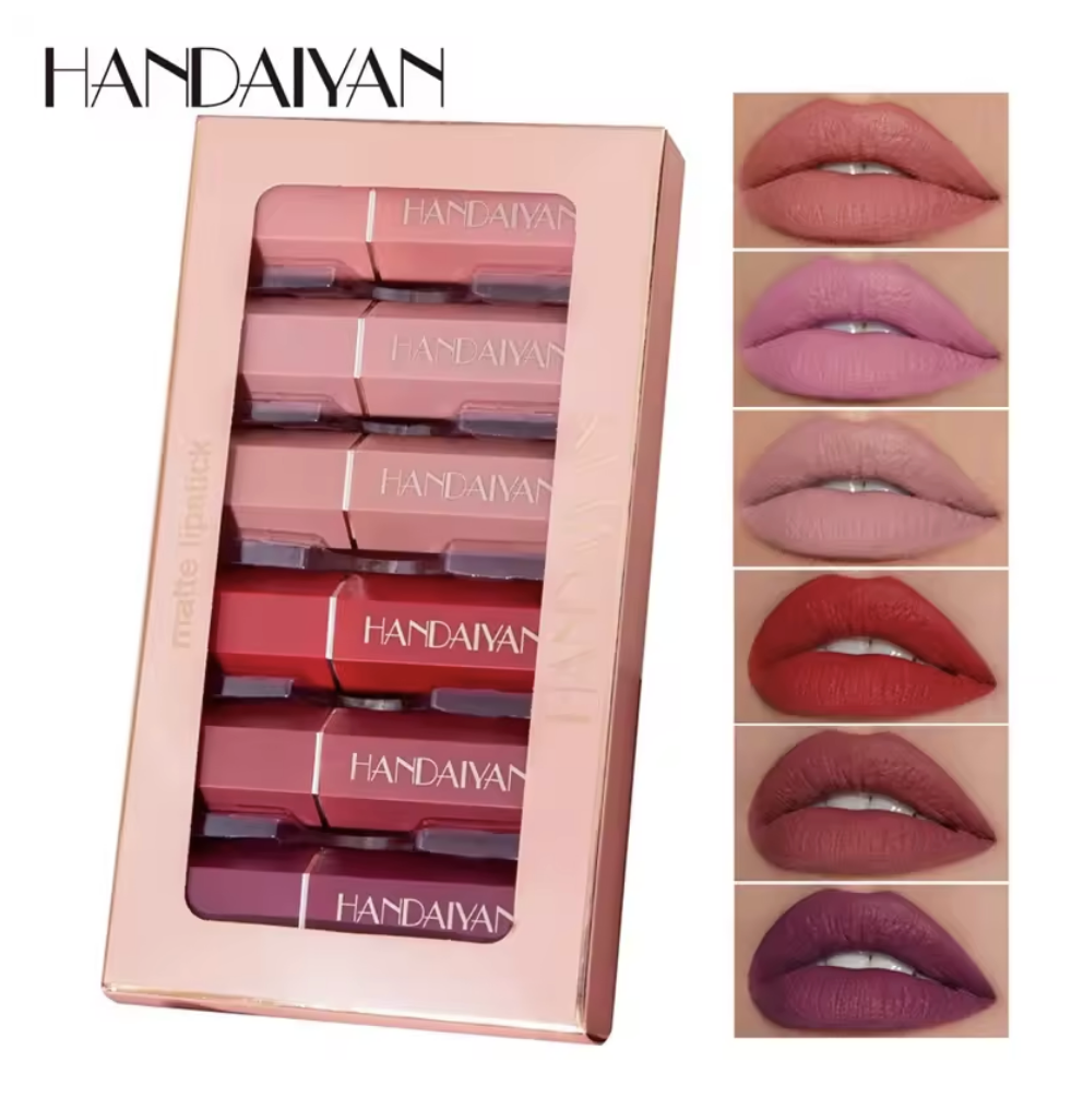 6pcs Matte Lipstick Kit