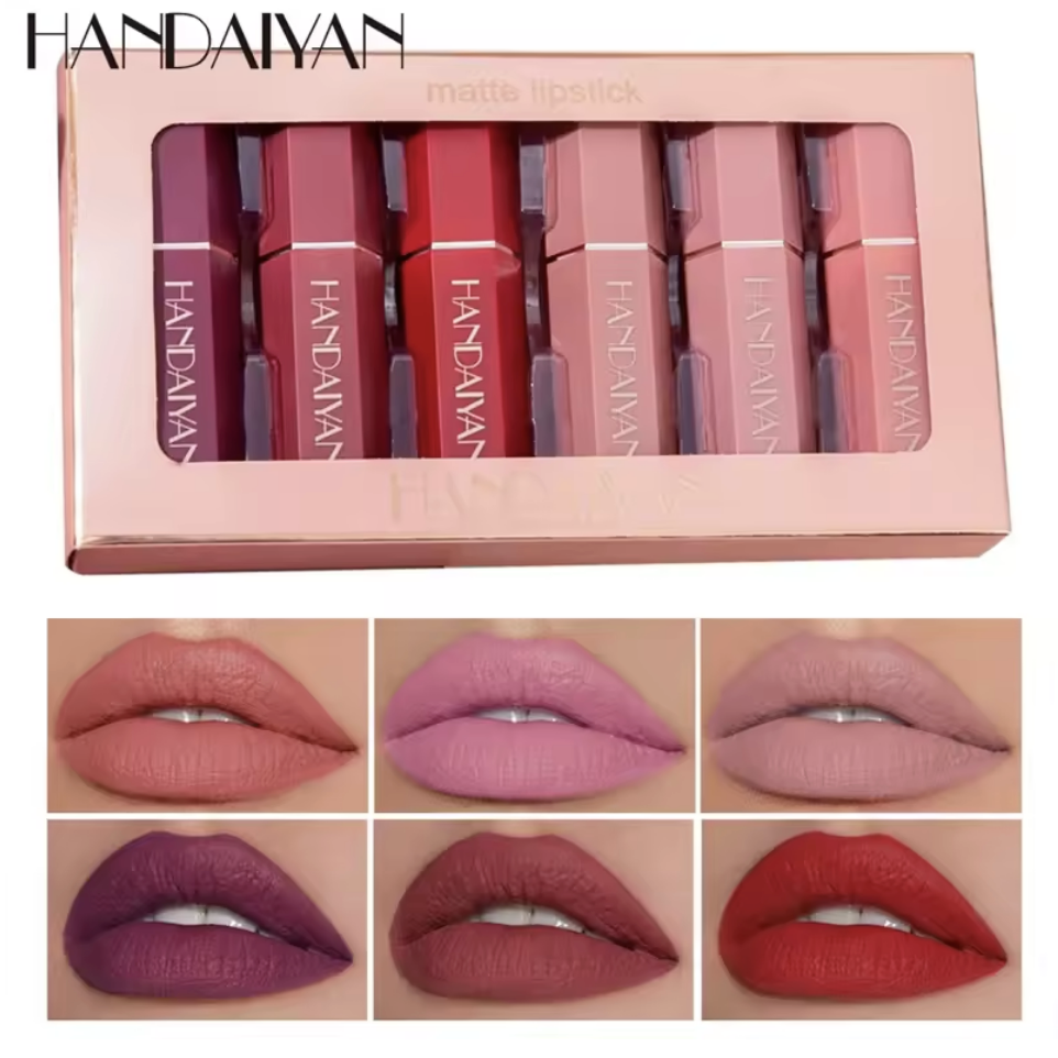 6pcs Matte Lipstick Kit