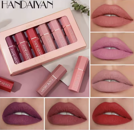 6pcs Matte Lipstick Kit